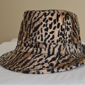 Japanese Brand Tiger Animal Print Women's Fedora